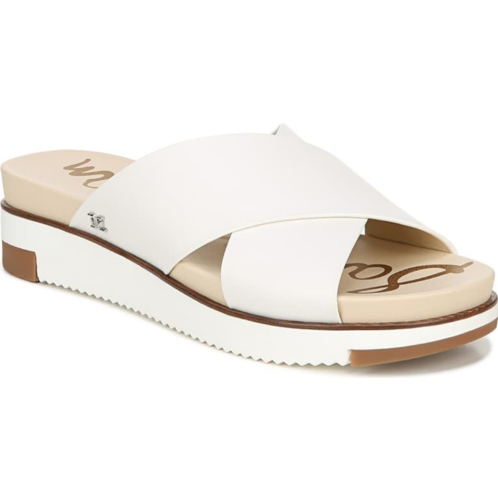 Sam Edelman + Audrea Slide Sandal (White - 8.5)